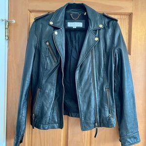 Black Leather Motorcycle Jacket